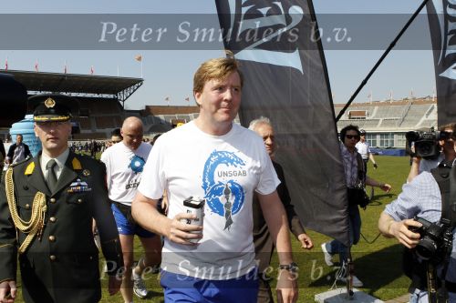 Amsterdam 18 april 2010
Prins Willem Alexander neemt deel aan Run for water vanuit het Olympisch stadion.
Peter Smulders bv
