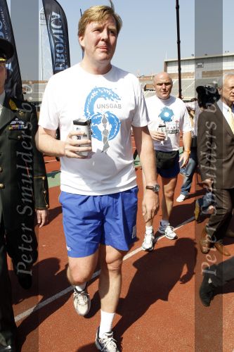 Amsterdam 18 april 2010
Prins Willem Alexander neemt deel aan Run for water vanuit het Olympisch stadion.
Peter Smulders bv
