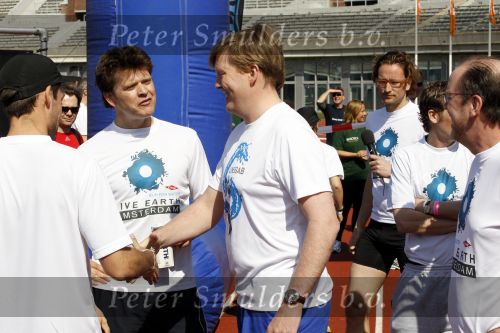 Amsterdam 18 april 2010
Prins Willem Alexander neemt deel aan Run for water vanuit het Olympisch stadion.
Peter Smulders bv