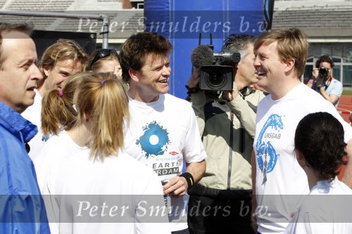 Amsterdam 18 april 2010
Prins Willem Alexander neemt deel aan Run for water vanuit het Olympisch stadion.
Peter Smulders bv