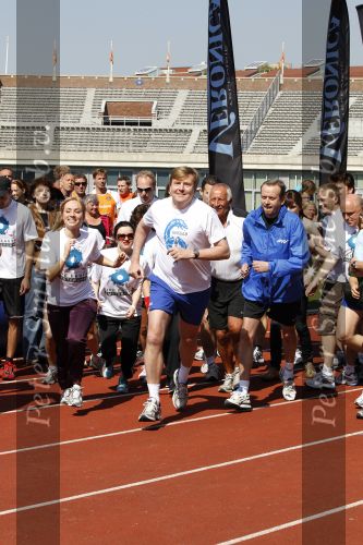 Amsterdam 18 april 2010
Prins Willem Alexander neemt deel aan Run for water vanuit het Olympisch stadion.
Peter Smulders bv