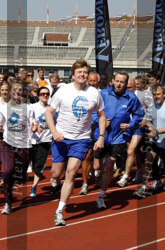 Amsterdam 18 april 2010
Prins Willem Alexander neemt deel aan Run for water vanuit het Olympisch stadion.
Peter Smulders bv