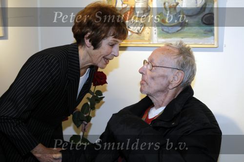 Laren 19 april 2010
Presentatie boek en de 85 e verjaardag van Johnny Kraaijkamp sr in het Rosa Spier huis. Rijk de Gooijer met Mies Bouwman
Peter Smulders bv