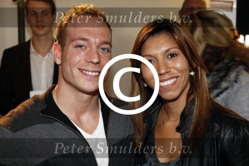 Amsterdam 15 april 2011
50 jaar de Lotto in het olympisch stadion . Yuri v Gelder met zijn nieuwe braziliaanse vriendin Katharina
Peter Smulders bv