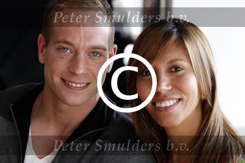 Amsterdam 15 april 2011
50 jaar de Lotto in het olympisch stadion . Yuri v Gelder met zijn nieuwe braziliaanse vriendin Katharina
Peter Smulders bv