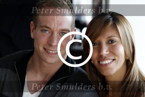 Amsterdam 15 april 2011
50 jaar de Lotto in het olympisch stadion . Yuri v Gelder met zijn nieuwe braziliaanse vriendin Katharina
Peter Smulders bv