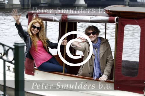 Amsterdam 20 april 2012
Jan Slagter gaat met de winnaars van het songfestival 2011
Ell en Nikki uit Azerbeidzjan varen op de amsterdamse grachten.
Peter Smulders bv