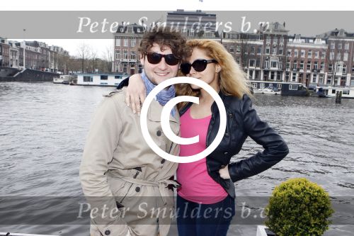 Amsterdam 20 april 2012
Jan Slagter gaat met de winnaars van het songfestival 2011
Ell en Nikki uit Azerbeidzjan varen op de amsterdamse grachten.
Peter Smulders bv