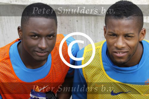 Lausanne, 18 Mei 2012
Nederlands elftal op weg naar het Ek 2012
Jetro Willems en Jeremain Lens
Foto Peter Smulders BV