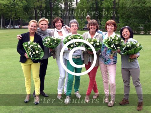 Sint Michielsgestel, 7 Mei 2013
Op Golfbaan de Dommel wint Dames 1 Dinsdag Kompetitie met 18-0 van de Geulberg en wordt daardoor kampioen in de 1e Klasse
Foto Peter Smulders BV