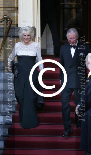 Amsterdam, 29 April 2013
Camilla Parker Bowles met haar man Prins Charles
Foto Peter Smulders BV