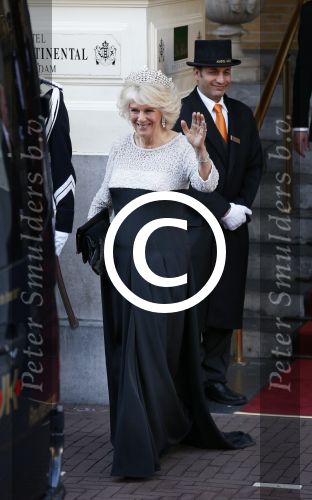 Amsterdam, 29 April 2013
Camilla Parker Bowles met haar man Prins Charles
Foto Peter Smulders BV
