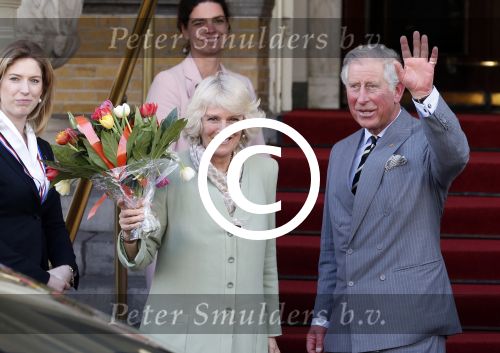 Amsterdam, 29 April 2013
Camilla Parker Bowles met haar man Prins Charles
Foto Peter Smulders BV