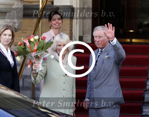 Amsterdam, 29 April 2013
Camilla Parker Bowles met haar man Prins Charles
Foto Peter Smulders BV