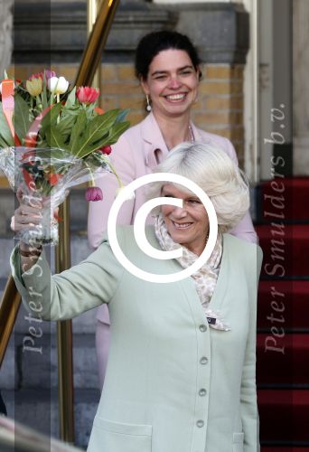 Amsterdam, 29 April 2013
Camilla Parker Bowles met haar man Prins Charles
Foto Peter Smulders BV