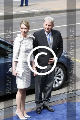 Amsterdam, 30 April 2013
Inhuldiging Koning Prins Willem Alexander en Koningin Maxima
Eberhard v d Laan met partner
Foto Peter Smulders BV