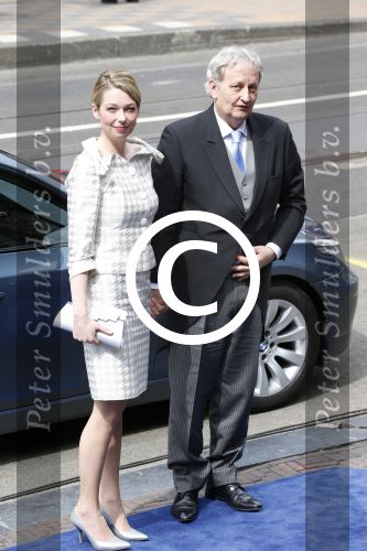 Amsterdam, 30 April 2013
Inhuldiging Koning Prins Willem Alexander en Koningin Maxima
Eberhard v d Laan met partner
Foto Peter Smulders BV