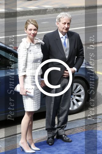Amsterdam, 30 April 2013
Inhuldiging Koning Prins Willem Alexander en Koningin Maxima
Eberhard v d Laan met partner
Foto Peter Smulders BV