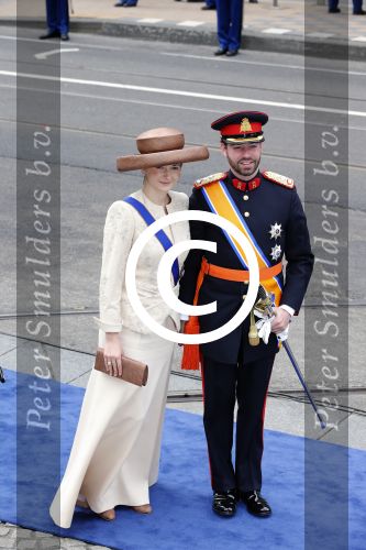 Amsterdam, 30 april 2013
Inhuldiging Koning Willem Alexander en Koningin Maxima
Erfgroothertog Guillaume van Luxemburg met echtgenote Gravin Phanie de Lannoy
Foto Peter Smulders BV
