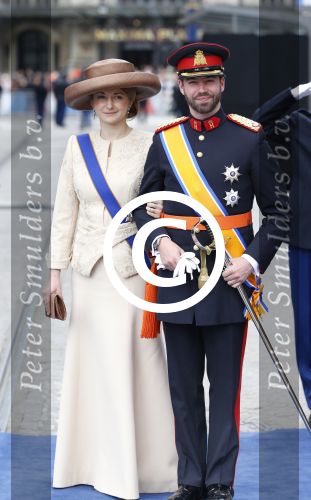 Amsterdam, 30 april 2013
Inhuldiging Koning Willem Alexander en Koningin Maxima
Erfgroothertog Guillaume van Luxemburg met echtgenote Gravin Phanie de Lannoy
Foto Peter Smulders BV