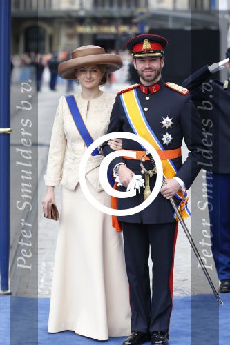 Amsterdam, 30 april 2013
Inhuldiging Koning Willem Alexander en Koningin Maxima
Erfgroothertog Guillaume van Luxemburg met echtgenote Gravin Phanie de Lannoy
Foto Peter Smulders BV