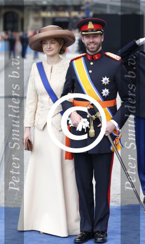 Amsterdam, 30 april 2013
Inhuldiging Koning Willem Alexander en Koningin Maxima
Erfgroothertog Guillaume van Luxemburg met echtgenote Gravin Phanie de Lannoy
Foto Peter Smulders BV
