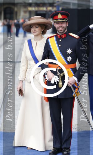 Amsterdam, 30 april 2013
Inhuldiging Koning Willem Alexander en Koningin Maxima
Erfgroothertog Guillaume van Luxemburg met echtgenote Gravin Phanie de Lannoy
Foto Peter Smulders BV