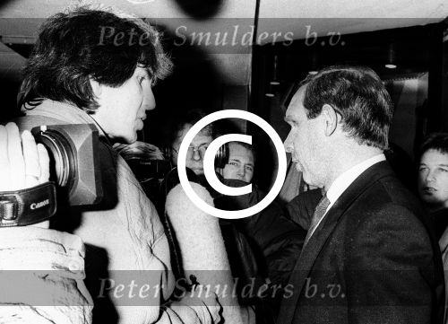 Eindhoven, 10 Maart 1987 Ontslag Hans Kraaij Sr.
Foto Peter Smulders BV