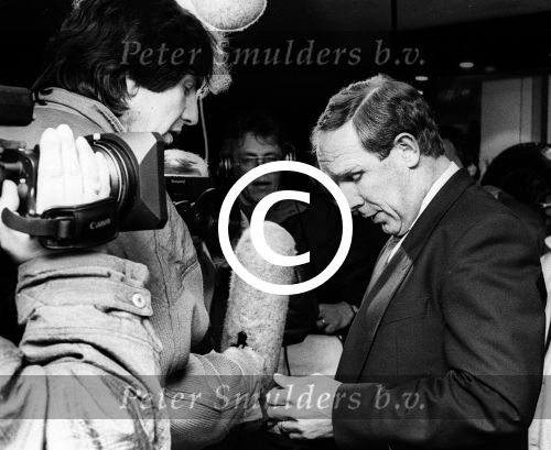 Eindhoven, 10 Maart 1987 Ontslag Hans Kraaij Sr.
Foto Peter Smulders BV