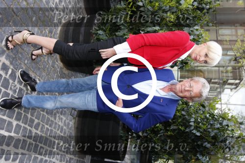 Amsterdam, 15 Mei 2013 In het Conservatorium Hotel vierde Leco Zadelhoff zijn 45ste verjaardag en 25 jaar in het vak.
Jan des Bouvrie met zijn vrouw Monique des Bouvrie
Foto Peter Smulders BV