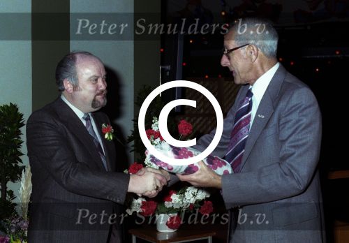 Eindhoven 1979
Feest Supportersclub PSV (60 jaar bestaan) opgericht in 1920 en is de oudste supp. club van Nederland.
Voorzitter Ad Schreuders
Foto Peter Smulders BV