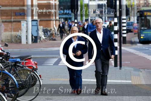 Amsterdam, 15 Mei 2013 In het Conservatorium Hotel vierde Leco Zadelhoff zijn 45ste verjaardag en 25 jaar in het vak.
Joop Braakhekke met zijn partner Wim Nijkamp
Foto Peter Smulders BV