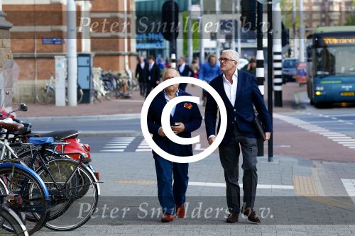 Amsterdam, 15 Mei 2013 In het Conservatorium Hotel vierde Leco Zadelhoff zijn 45ste verjaardag en 25 jaar in het vak.
Joop Braakhekke met zijn partner Wim Nijkamp
Foto Peter Smulders BV