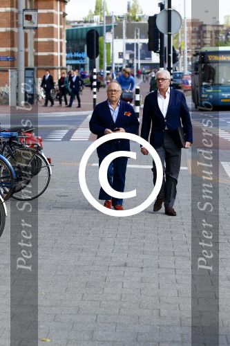 Amsterdam, 15 Mei 2013 In het Conservatorium Hotel vierde Leco Zadelhoff zijn 45ste verjaardag en 25 jaar in het vak.
Joop Braakhekke met zijn partner Wim Nijkamp
Foto Peter Smulders BV