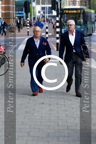Amsterdam, 15 Mei 2013 In het Conservatorium Hotel vierde Leco Zadelhoff zijn 45ste verjaardag en 25 jaar in het vak.
Joop Braakhekke met zijn partner Wim Nijkamp
Foto Peter Smulders BV
