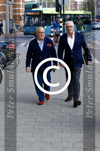 Amsterdam, 15 Mei 2013 In het Conservatorium Hotel vierde Leco Zadelhoff zijn 45ste verjaardag en 25 jaar in het vak.
Joop Braakhekke met zijn partner Wim Nijkamp
Foto Peter Smulders BV