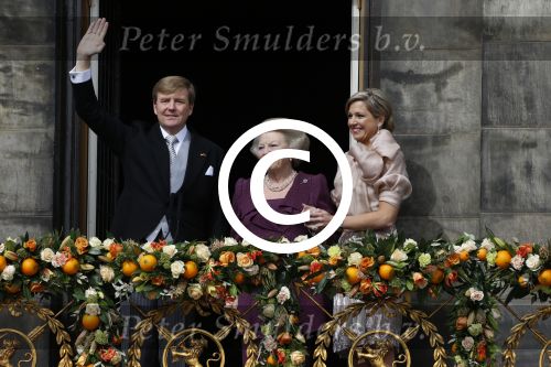 Amsterdam, 30 April 2013
Inhuldiging Koning Willem Alexander en Koningin Maxima
Op het Paleis op de Dam
Foto Peter Smulders BV