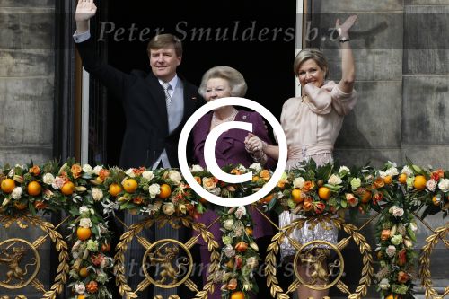 Amsterdam, 30 April 2013
Inhuldiging Koning Willem Alexander en Koningin Maxima
Op het Paleis op de Dam
Foto Peter Smulders BV