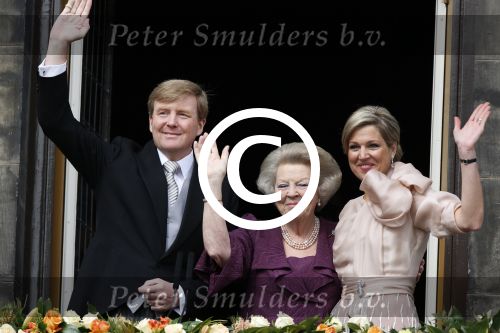 Amsterdam, 30 April 2013
Inhuldiging Koning Willem Alexander en Koningin Maxima
Op het Paleis op de Dam
Foto Peter Smulders BV