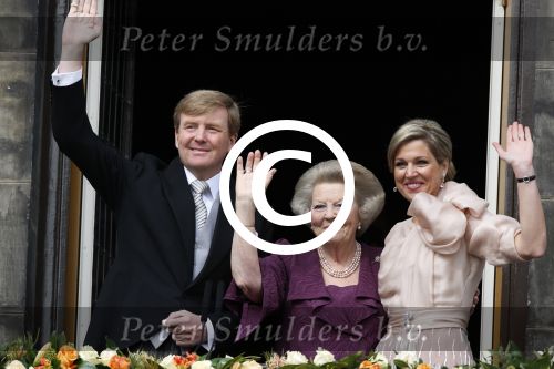 Amsterdam, 30 April 2013
Inhuldiging Koning Willem Alexander en Koningin Maxima
Op het Paleis op de Dam
Foto Peter Smulders BV