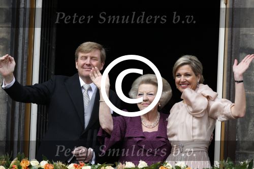 Amsterdam, 30 April 2013
Inhuldiging Koning Willem Alexander en Koningin Maxima
Op het Paleis op de Dam
Foto Peter Smulders BV