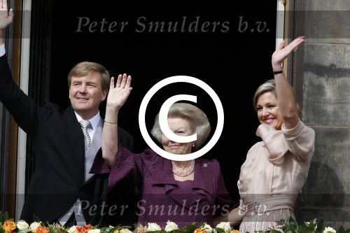 Amsterdam, 30 April 2013
Inhuldiging Koning Willem Alexander en Koningin Maxima
Op het Paleis op de Dam
Foto Peter Smulders BV