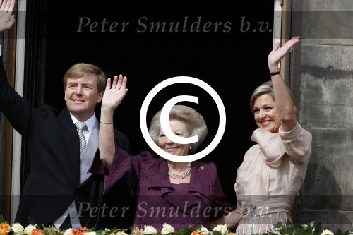 Amsterdam, 30 April 2013
Inhuldiging Koning Willem Alexander en Koningin Maxima
Op het Paleis op de Dam
Foto Peter Smulders BV