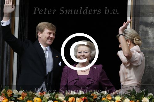 Amsterdam, 30 April 2013
Inhuldiging Koning Willem Alexander en Koningin Maxima
Op het Paleis op de Dam
Foto Peter Smulders BV