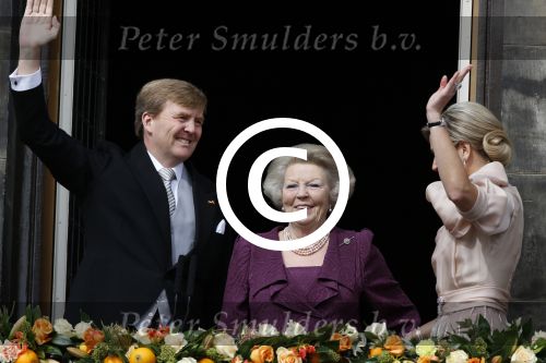 Amsterdam, 30 April 2013
Inhuldiging Koning Willem Alexander en Koningin Maxima
Op het Paleis op de Dam
Foto Peter Smulders BV