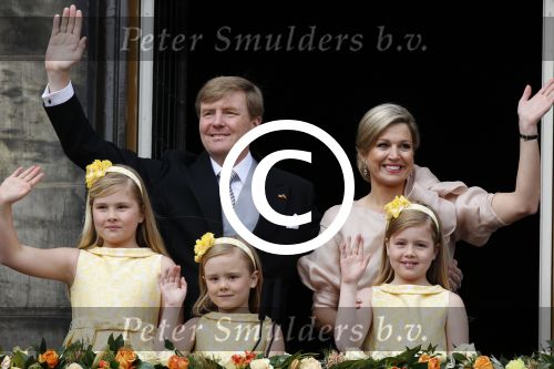 Amsterdam, 30 April 2013
Inhuldiging Koning Willem Alexander en Koningin Maxima
Op het Paleis op de Dam
Foto Peter Smulders BV