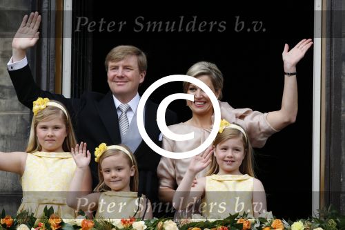 Amsterdam, 30 April 2013
Inhuldiging Koning Willem Alexander en Koningin Maxima
Op het Paleis op de Dam
Foto Peter Smulders BV
