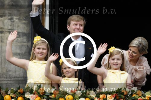Amsterdam, 30 April 2013
Inhuldiging Koning Willem Alexander en Koningin Maxima
Op het Paleis op de Dam
Foto Peter Smulders BV
