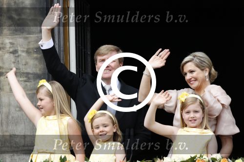 Amsterdam, 30 April 2013
Inhuldiging Koning Willem Alexander en Koningin Maxima
Op het Paleis op de Dam
Foto Peter Smulders BV