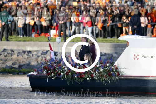 Amsterdam, 30 april 2013
Inhuldiging Koning Willem Alexander en Koningin Maxima
Met de boot rondvaren op de Ijssel
Foto Peter Smulders BV